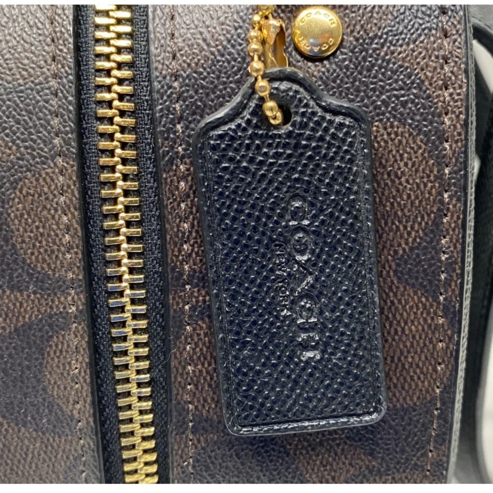 COACH Jordyn Backpack in Black with Signature C on the side EUC - Picture 9 of 9